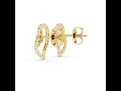 14K White Gold Round Lab-Grown Diamond Earrings for Women | Bridal Collection | Pure Carat