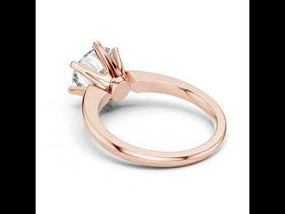 18K Yellow Gold Round Lab-Grown Diamond Ring for Women | Anniversary Gift | Pure Carat