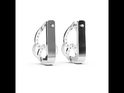 Women’s Engagement Earrings in 18K Yellow Gold with Round Lab-Grown Diamonds | Pure Carat