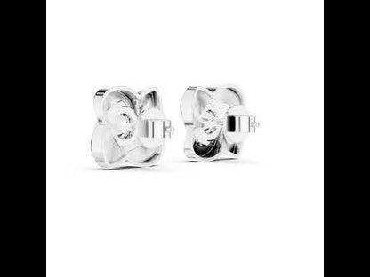 PureCarat 14K Rose Gold Round Lab-Grown Diamond Drop Earrings