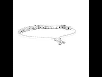 Women’s Party Wear Bracelet in 14K Yellow Gold with Round Lab-Grown Diamonds - Pure Carat