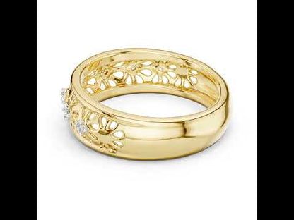 14K Rose Gold Round Cut Diamond Engagement Ring for Women | Engagement Wear | Pure Carat