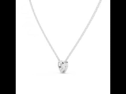 Pure Carat 18K Yellow Gold Pendant with Round Lab-Grown Diamond - Wedding Collection