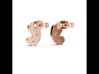 18K Yellow Gold Round Lab-Grown Diamond Engagement Earrings for Women | Pure Carat