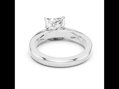 Princess Cut Lab-Grown Diamond Bridal Ring in 14K Yellow Gold - Pure Carat