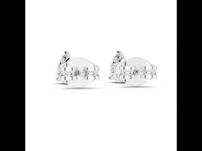 18K White Gold Pear Lab-Grown Diamond Earrings for Women | Bridal Wear | Pure Carat