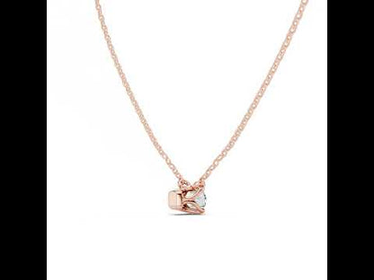14K Yellow Gold Round Lab-Grown Diamond Pendant for Women | Everyday Wear | Pure Carat