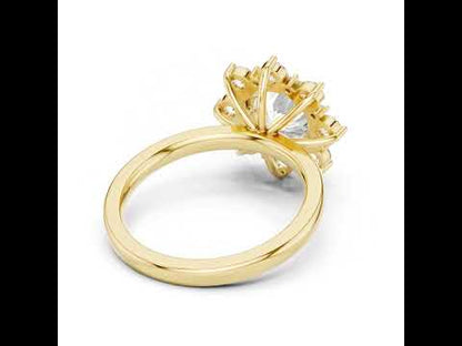 18K Yellow Gold Round Lab-Grown Diamond Wedding Ring for Women | Pure Carat