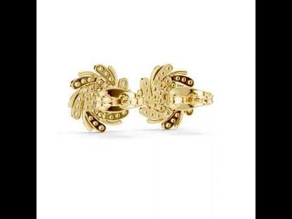 18K Yellow Gold Round Lab-Grown Diamond Engagement Earrings for Women | Pure Carat