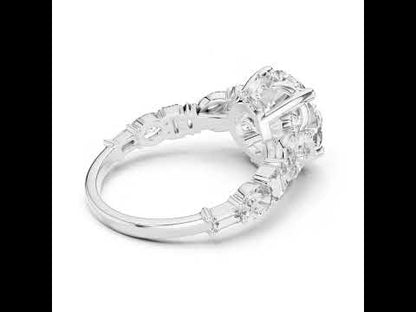 Women's Ring | Marquise, Oval & Round Lab-Grown Diamonds in 18K Yellow Gold – Pure Carat