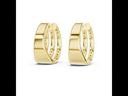 14K Yellow Gold Round Lab-Grown Diamond Earrings for Women | Bridal Wear | Pure Carat