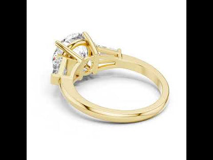 Round Lab-Grown Diamond Ring in 14K White Gold – Pure Carat