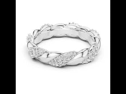 18K White Gold Round Cut Diamond Drop Ring for Women | Engagement Jewellery | Pure Carat