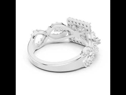 14K Rose Gold Round Lab-Grown Diamond Bridal Ring for Women | Pure Carat