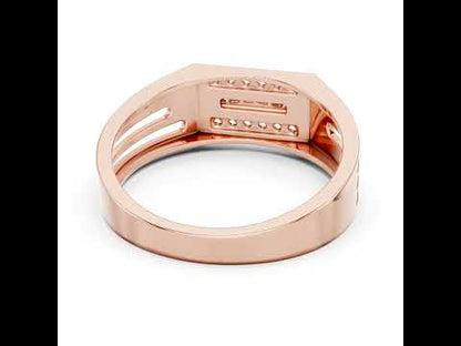 18K Rose Gold Round Lab-Grown Diamond Engagement Ring for Women | Pure Carat