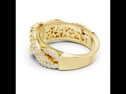 14K Yellow Gold Round Lab-Grown Diamond Solitaire Wedding Ring for Women | Pure Carat