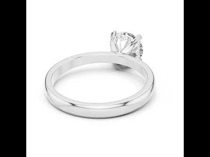 14K Rose Gold Round Lab-Grown Diamond Ring for Women | PureCarat
