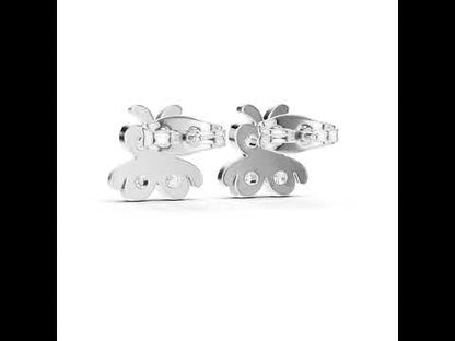 14K Yellow Gold Round Lab-Grown Diamond Engagement Earrings for Women | Pure Carat