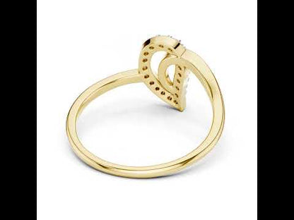 18K Rose Gold Round Lab-Grown Diamond Engagement Ring for Women | Pure Carat