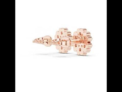 14K Yellow Gold Round Lab-Grown Diamond Everyday Wear Earrings for Women | Pure Carat