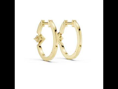 14K White Gold Round Cut Diamond Earrings for Women - Bridal Jewellery - Pure Carat