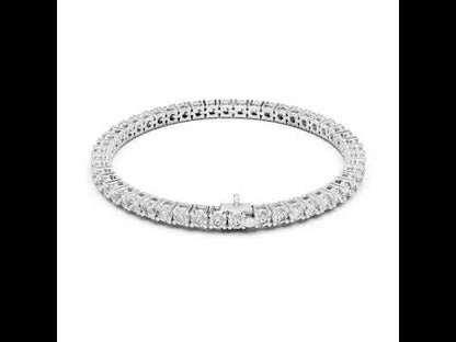 18K Yellow Gold Round Lab-Grown Diamond Bracelet for Women - Everyday Wear - Pure Carat