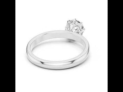 PureCarat 18K Yellow Gold Round Lab-Grown Diamond Engagement Ring