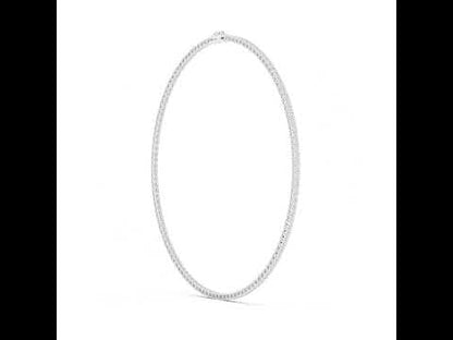 14k Yellow Gold Round Lab-Grown Diamond Office Wear Necklace for Women | Pure Carat