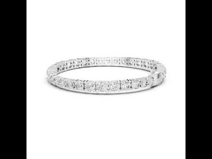Women’s Wedding Bracelet in 18K Rose Gold – Round Lab-Grown Diamond Design - Pure Carat
