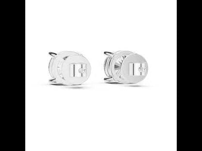 Round Lab-Grown Diamond Stud Earrings in 14K Rose Gold | PureCarat