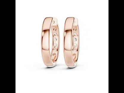 Pure Carat 18K White Gold Drop Earrings with Round Lab-Grown Diamonds - Office Wear