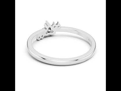 18K White Gold Round Lab-Grown Diamond Bridal Ring for Women | Pure Carat