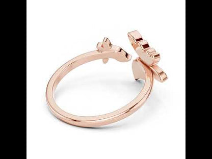 14K Yellow Gold Round Lab-Grown Diamond Ring for Women | Office Wear | Pure Carat