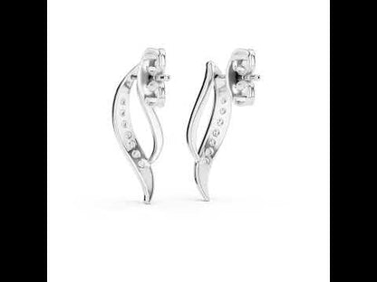 14K Rose Gold Round Lab-Grown Diamond Drop Earrings for Women | Wedding Wear | Pure Carat
