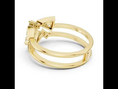 14K White Gold Round Lab-Grown Diamond Stud Ring for Women | Wedding | Pure Carat