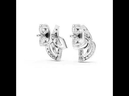 18K Yellow Gold Round Lab-Grown Diamond Drop Earrings for Women | Anniversary Gift | Pure Carat