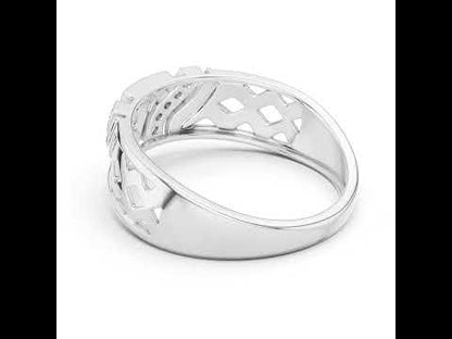 14K White Gold Round Lab-Grown Diamond Everyday Wear Drop Ring for Women | Pure Carat