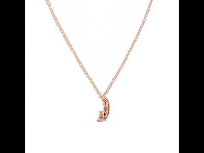 Round Lab-Grown Diamond Pendant in 14K White Gold for Women - Pure Carat