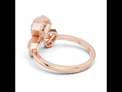 18K White Gold Round Lab-Grown Diamond Engagement Ring for Women | Pure Carat