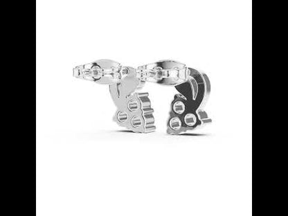 14K White Gold Round Lab-Grown Diamond Engagement Earrings for Women | Pure Carat