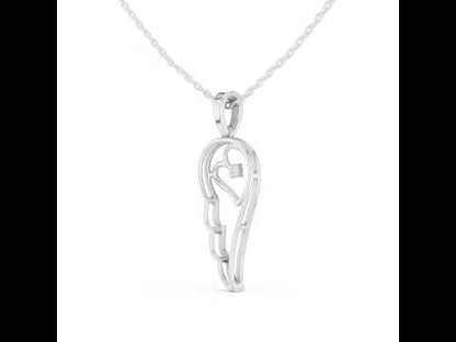 14K Yellow Gold Round Lab-Grown Diamond Pendant for Women | Bridal Wear | Pure Carat