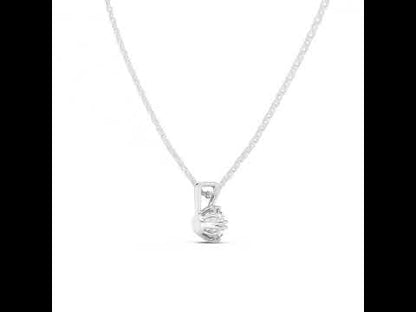 14K Yellow Gold Round Lab-Grown Diamond Pendant for Women | Wedding Wear | Pure Carat