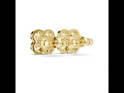 18K Rose Gold Round Lab-Grown Diamond Everyday Wear Earrings for Women | Pure Carat