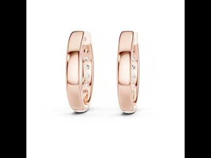 18K Yellow Gold Round Lab-Grown Diamond Earrings for Women | Engagement | Pure Carat