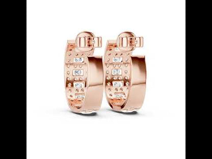 Women’s Bridal Drop Earrings in 14K Yellow Gold with Round Lab-Grown Diamonds – Pure Carat