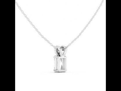18K Yellow Gold Radiant & Round Lab-Grown Diamond Pendant for Women | Office Wear | Pure Carat