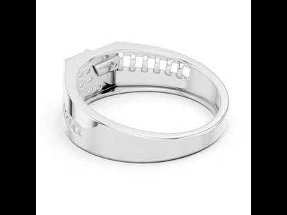 18K White Gold Round Lab-Grown Diamond Wedding Drop Ring for Women | Pure Carat