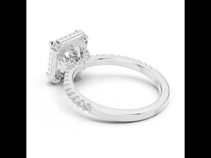 Princess & Round Lab-Grown Diamond Ring in 14K Yellow Gold – Pure Carat