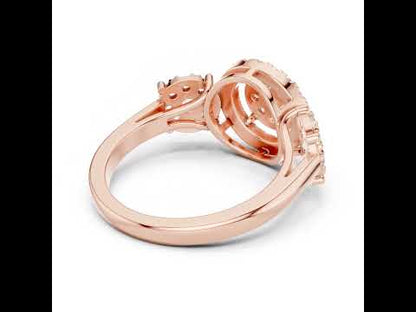 14K Yellow Gold Round Lab-Grown Diamond Ring for Women | Everyday Wear | Pure Carat