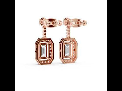 14K Yellow Gold Round & Oval Lab-Grown Diamond Engagement Earrings for Women | Pure Carat